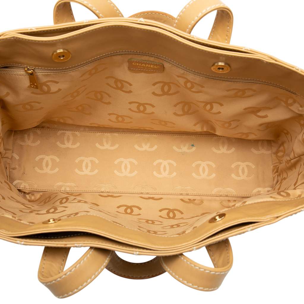 Chanel Large CC Calfskin Wild Stitch Tote - 4