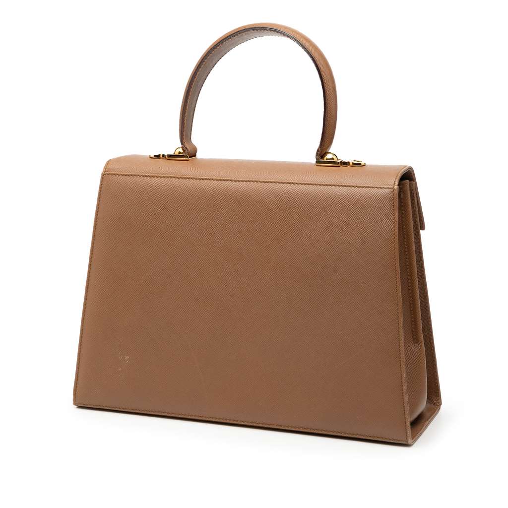 Salvatore Ferragamo Leather Gancini Iconic Top Handle Bag - 2