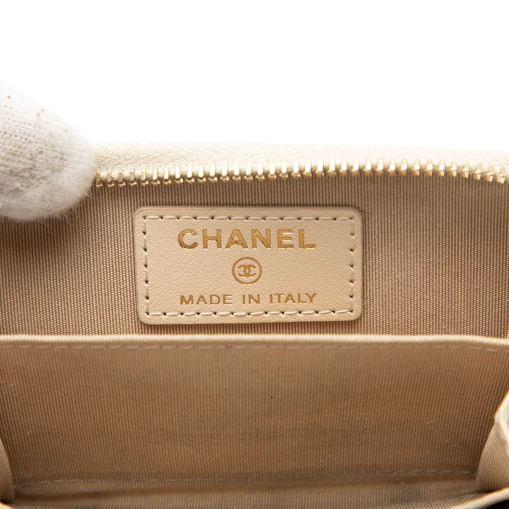 Chanel Quilted Lambskin 19 Zip Coin Purse - 5