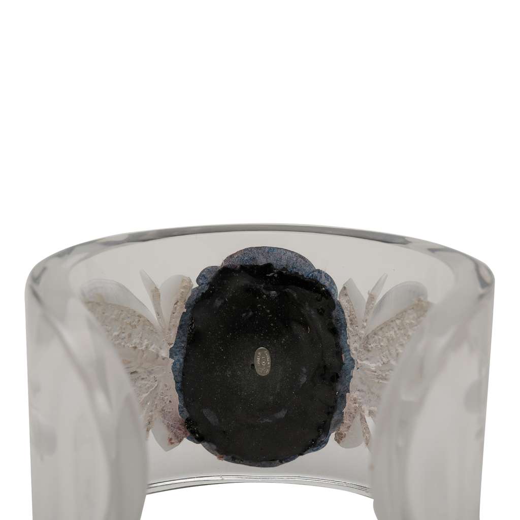 Chanel Lucite Camellia Cuff Bracelet - 4