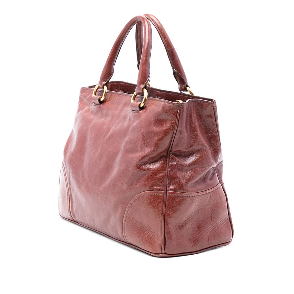 Prada Vitello Shine Open Convertible Tote - 2