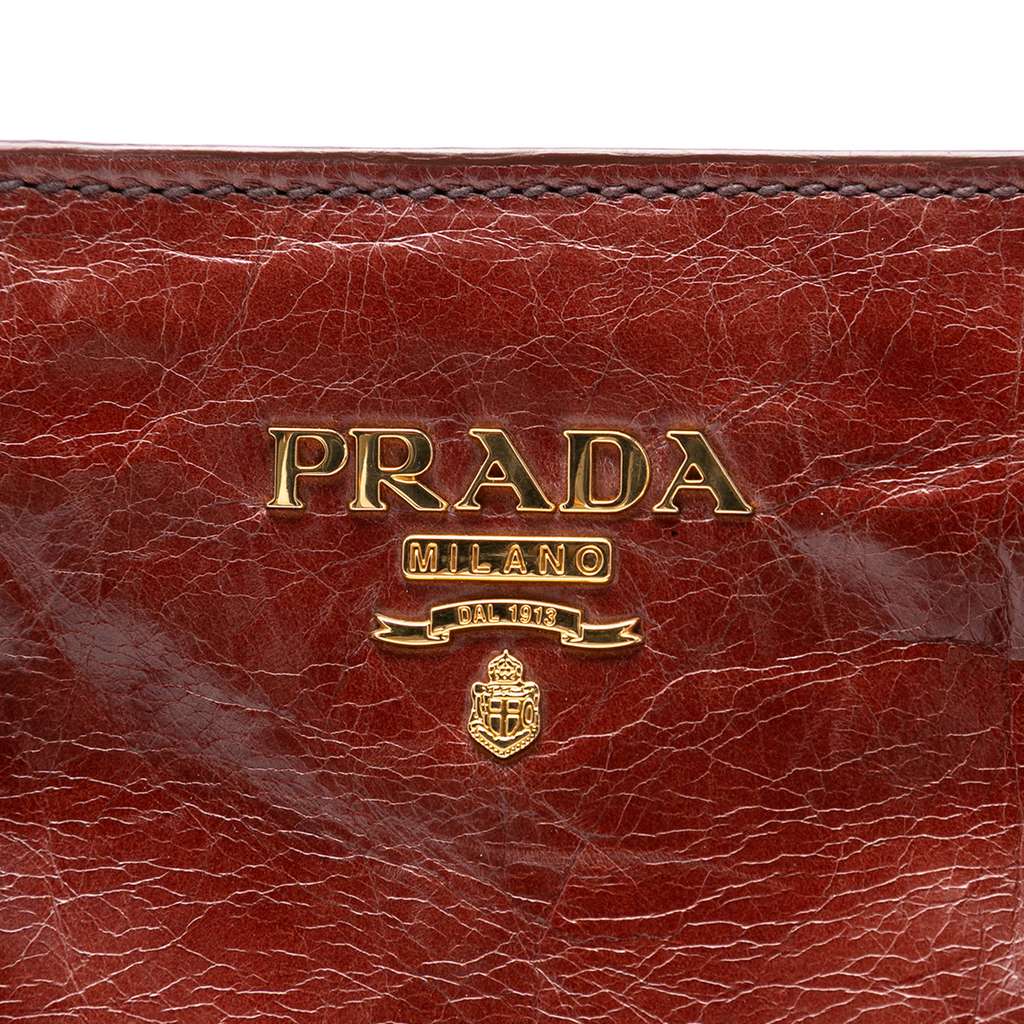 Prada Vitello Shine Open Convertible Tote - 5