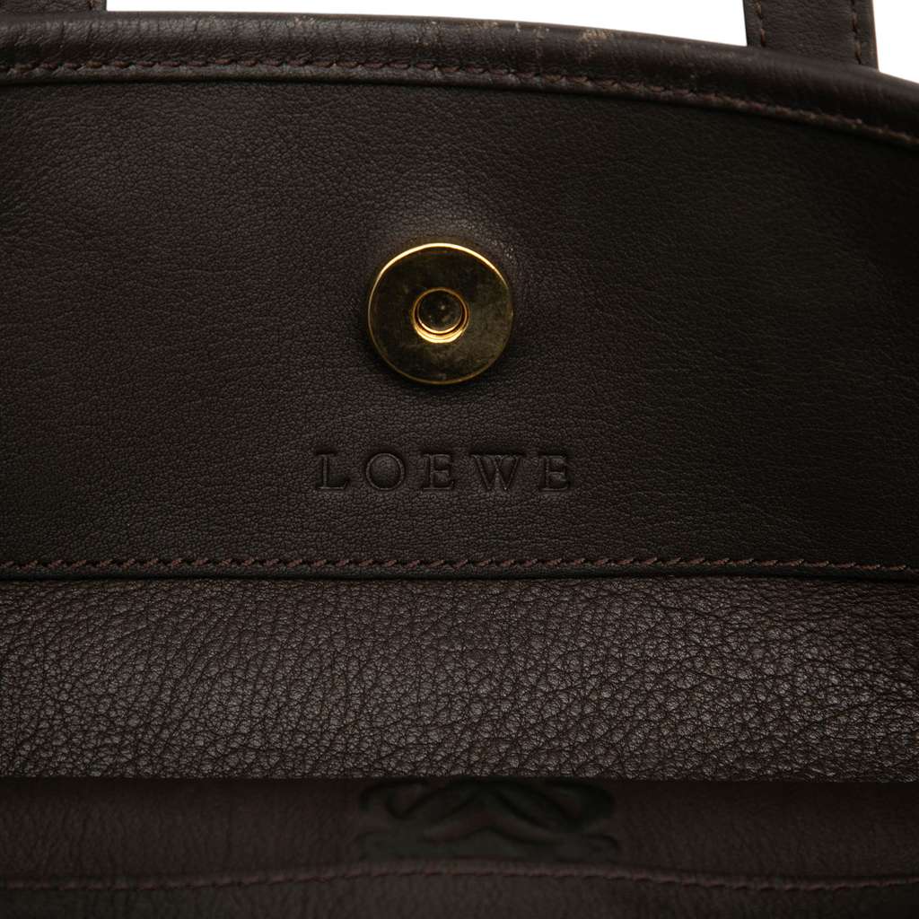 Loewe Suede Anagram Tote - 5