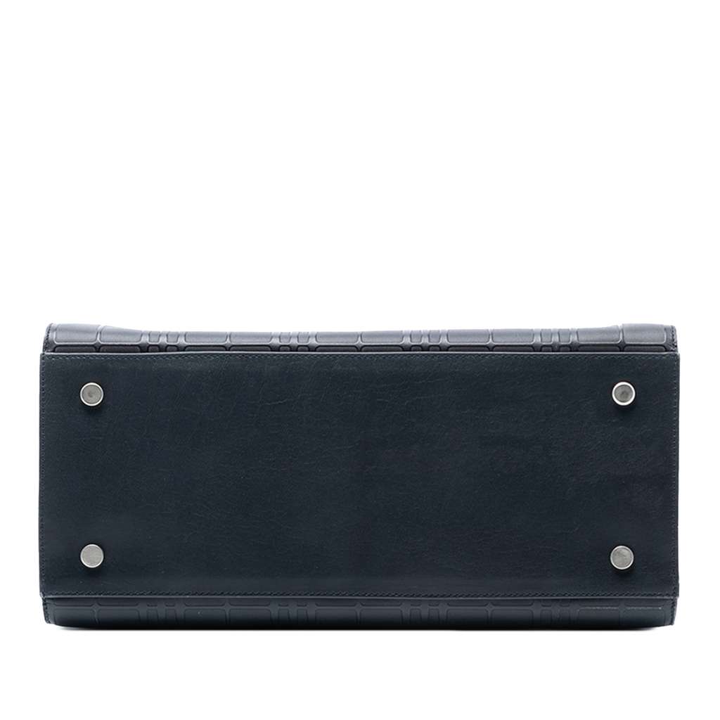 Burberry House Check Embossed Leather Handbag - 3