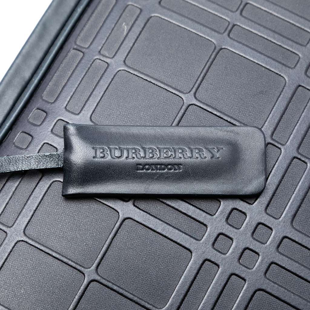 Burberry House Check Embossed Leather Handbag - 5