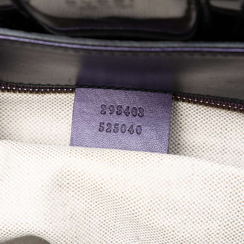 Gucci Large Guccissima Patent Emily Shoulder Bag - 5