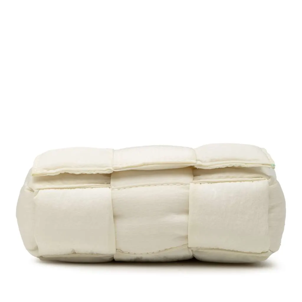 Bottega Veneta Candy Nylon Intrecciato Padded Tech Cassette Crossbody White Very good - Inside View