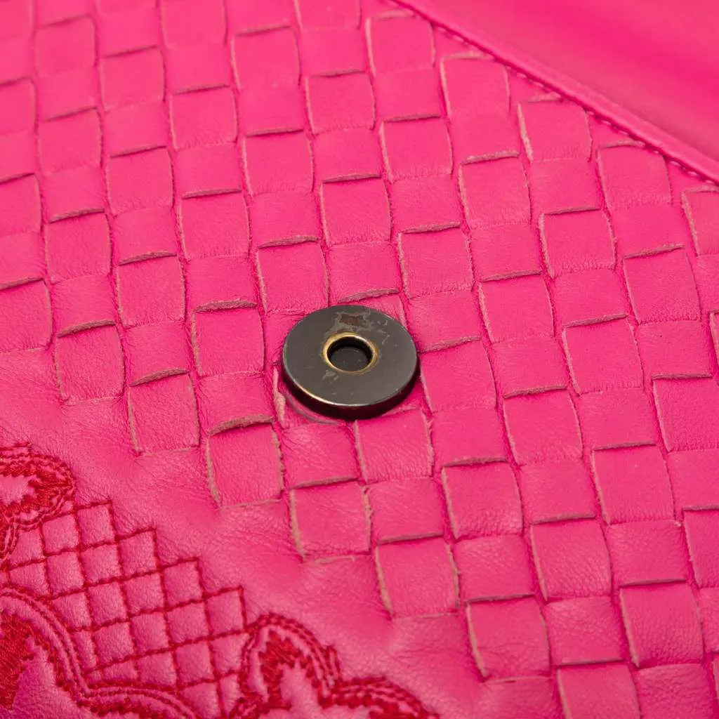 Bottega Veneta Baby Nappa Intrecciato Butterfly Olimpia Crossbody Pink Leather Good - Box View