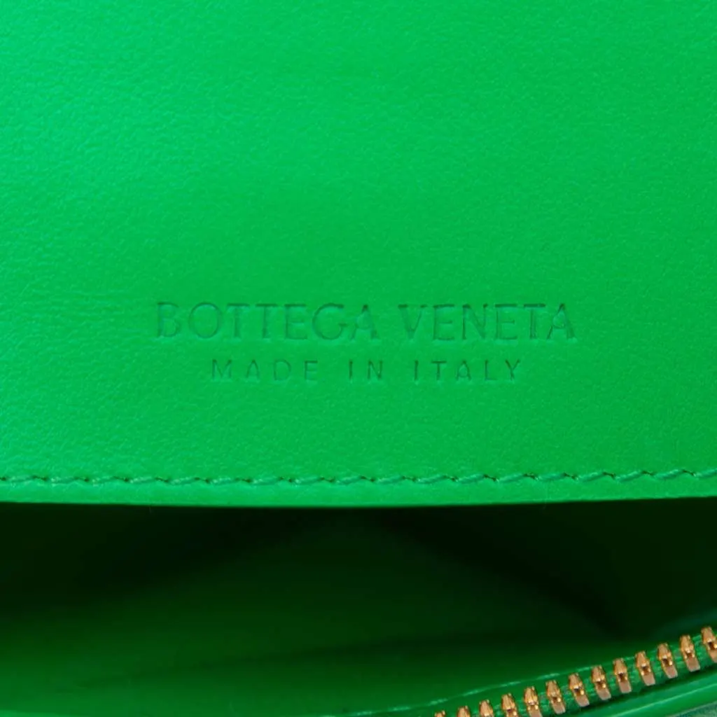 Bottega Veneta Mini Nappa Intrecciato Origami Crossbody Green Leather Very good - Box View