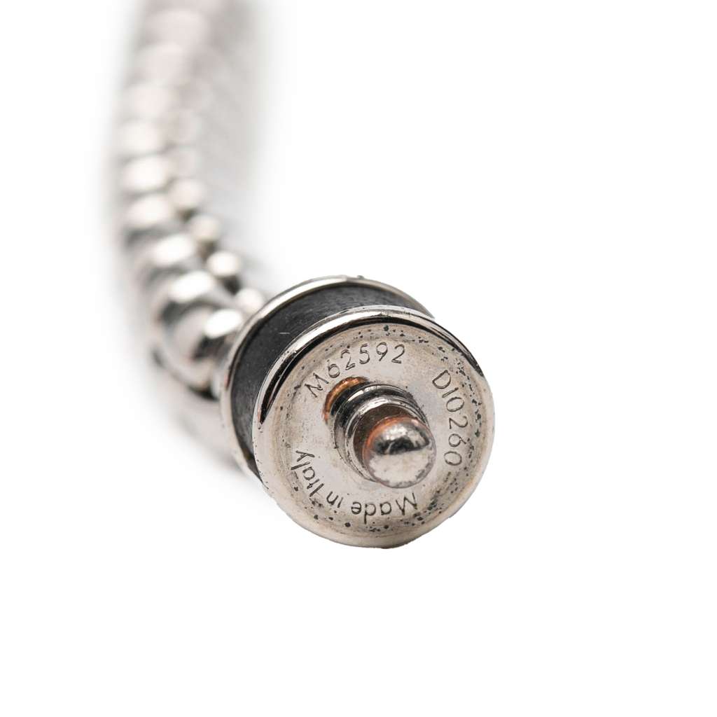 Louis Vuitton Silver Plated Monogram Eclipse Chain Bracelet - 5