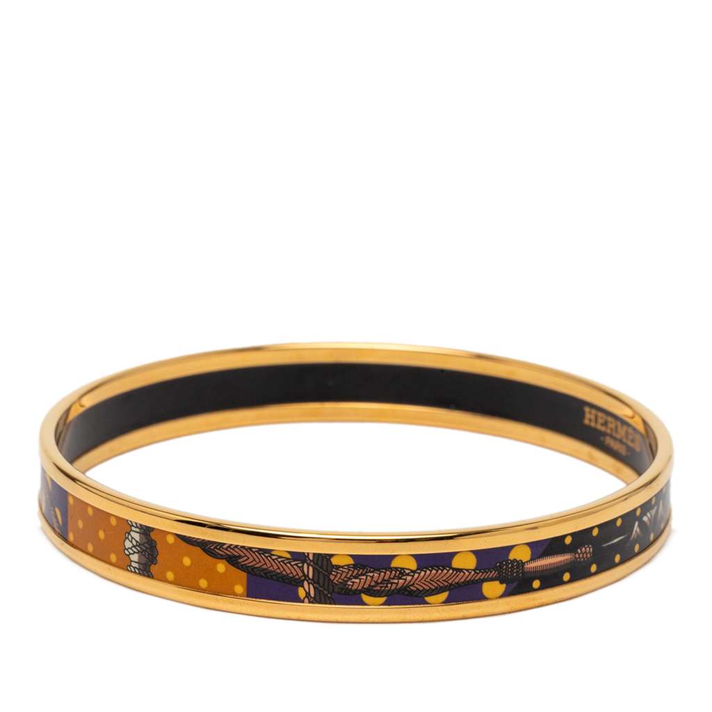 Hermès Narrow Enamel Clic Clac A Pois Bangle 62 - 2