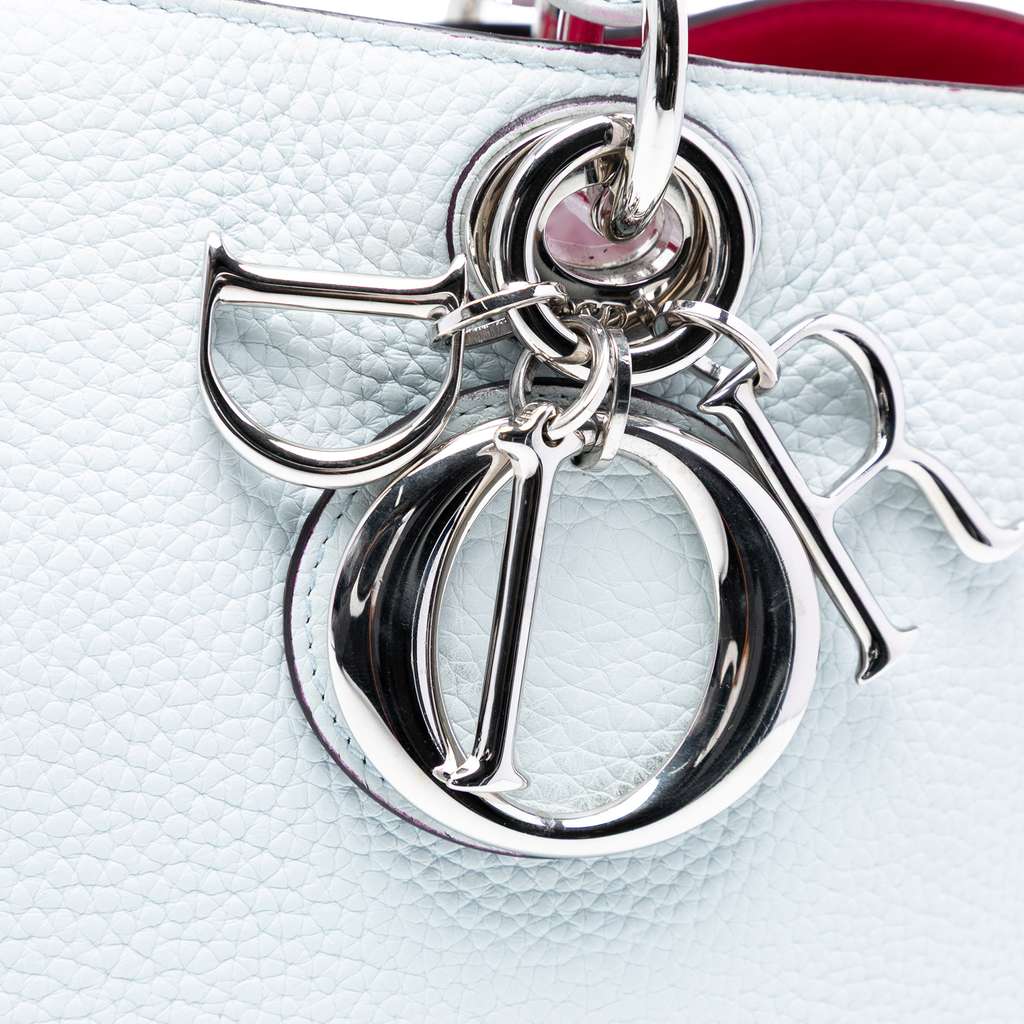 Dior Medium Leather Diorissimo Satchel - 5