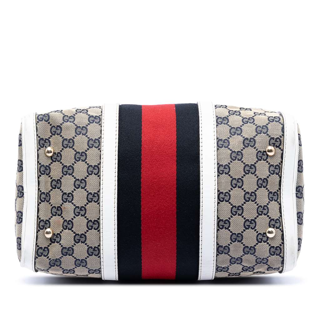 Gucci Medium GG Canvas Web Joy Boston Bag - 3