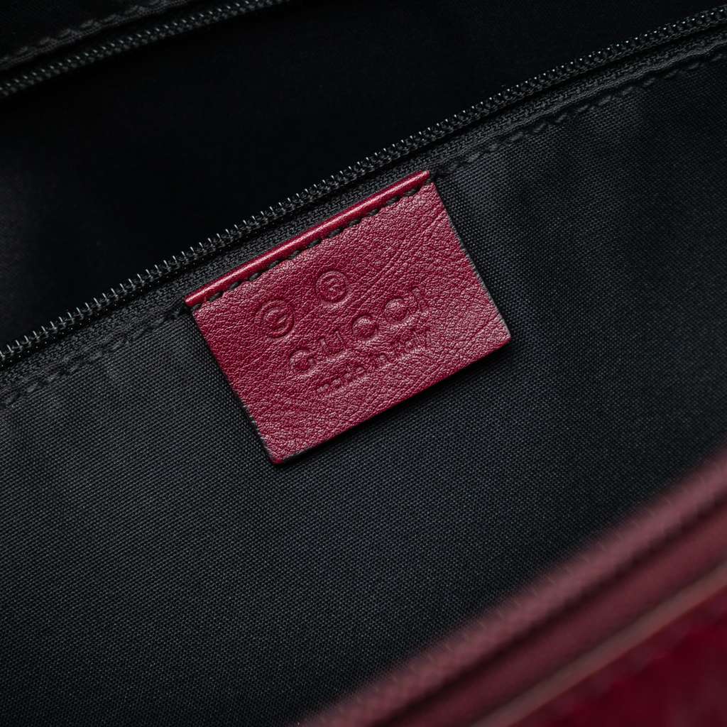 Gucci Embossed Leather Horsebit Crossbody - 5