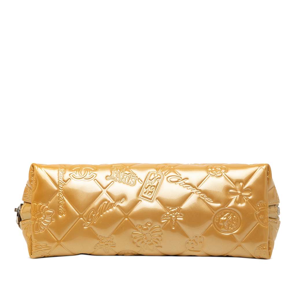 Chanel Quilted Patent Precious Symbols Pouch - 3