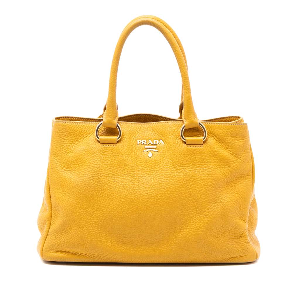 Prada Vitello Daino Open Convertible Tote