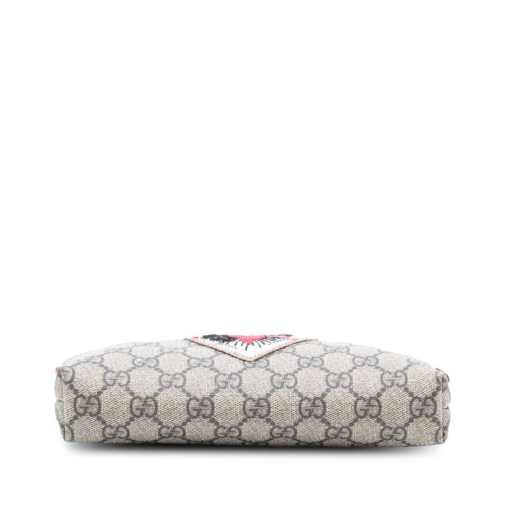 Gucci GG Supreme Embroidered Heart Chain Pochette - 3