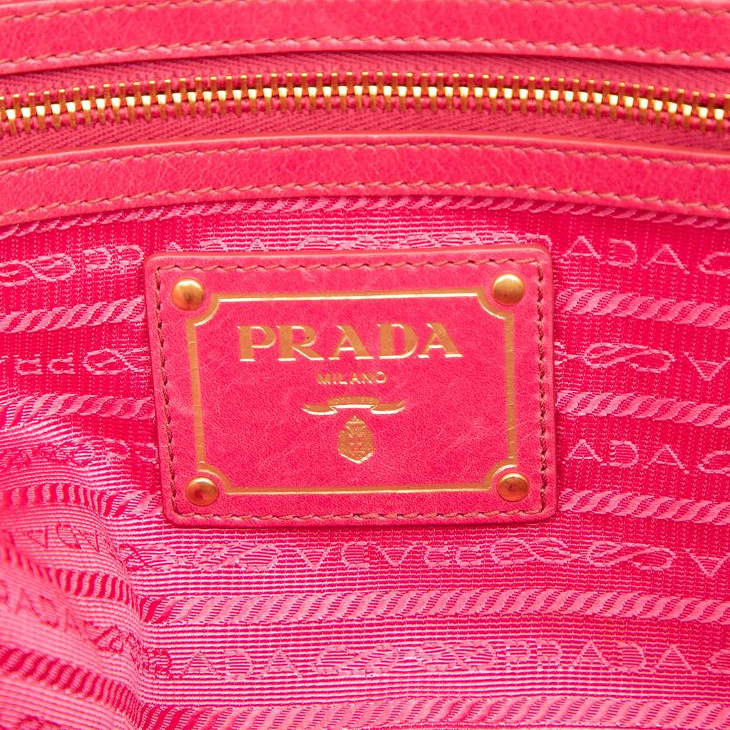 Prada Vitello Shine Bauletto Satchel - 5
