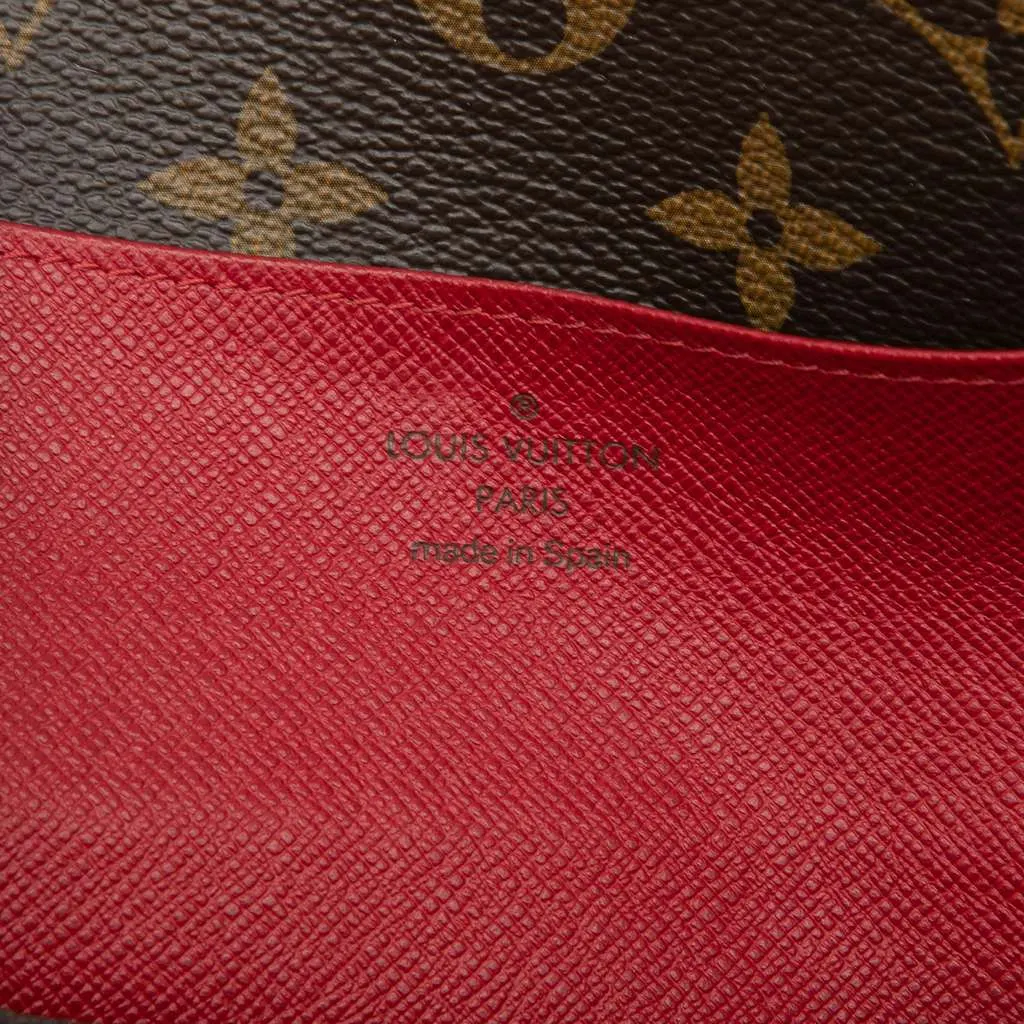 Louis Vuitton Monogram Emilie Wallet Brown Very good - Box View