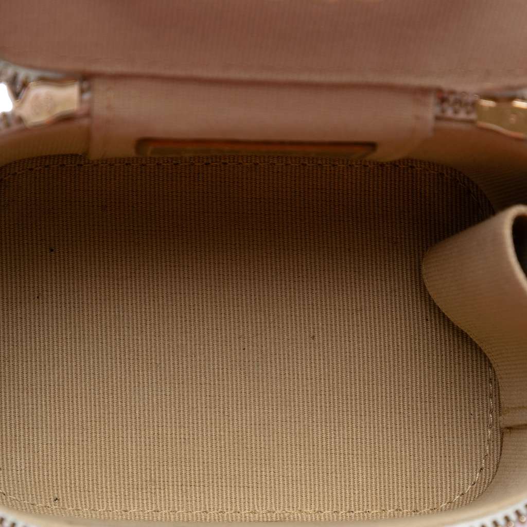 Chanel Mini Quilted Lambskin Pearl Crush Vanity Case With Chain - 4