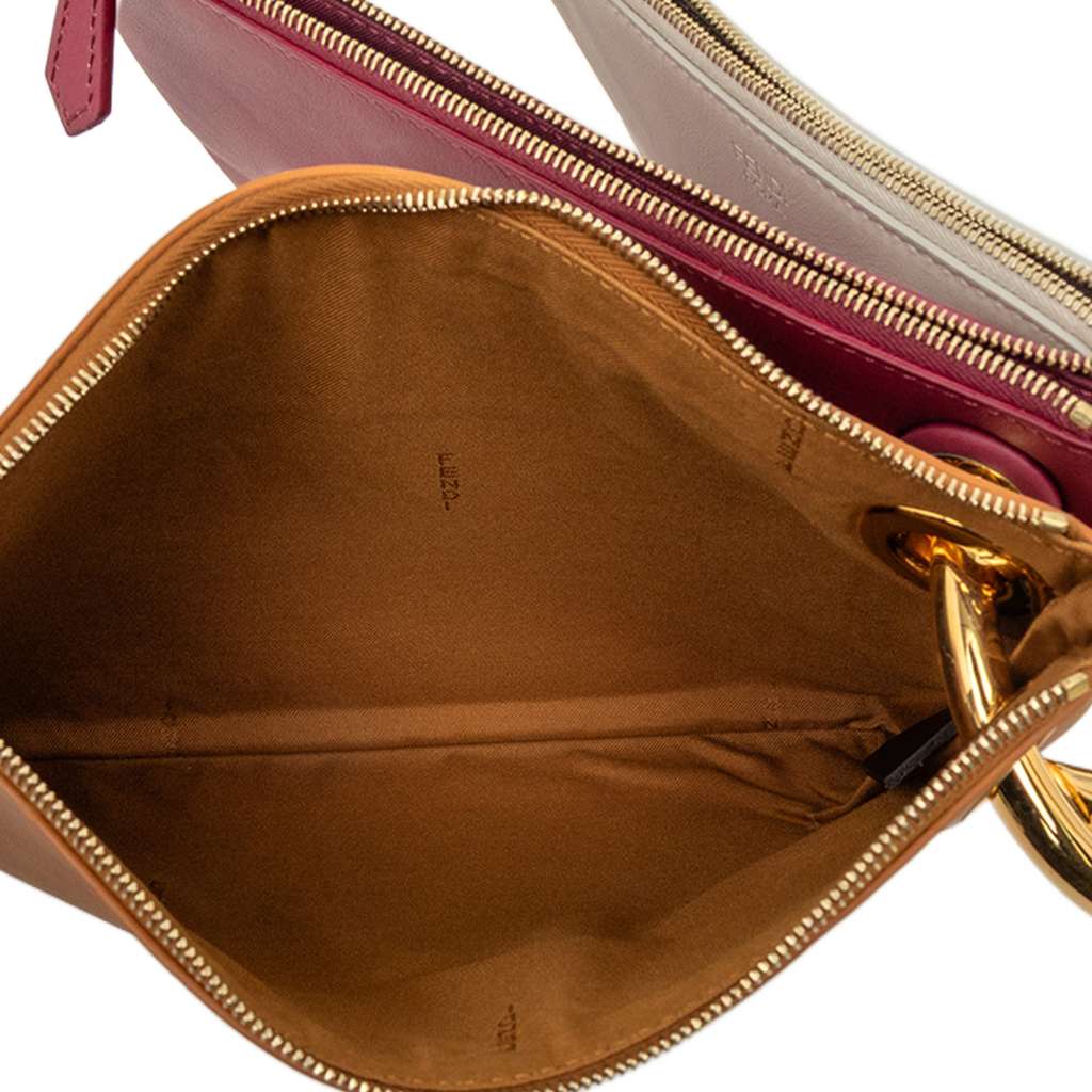 Fendi Leather Flowerland Triplette Clutch - 4