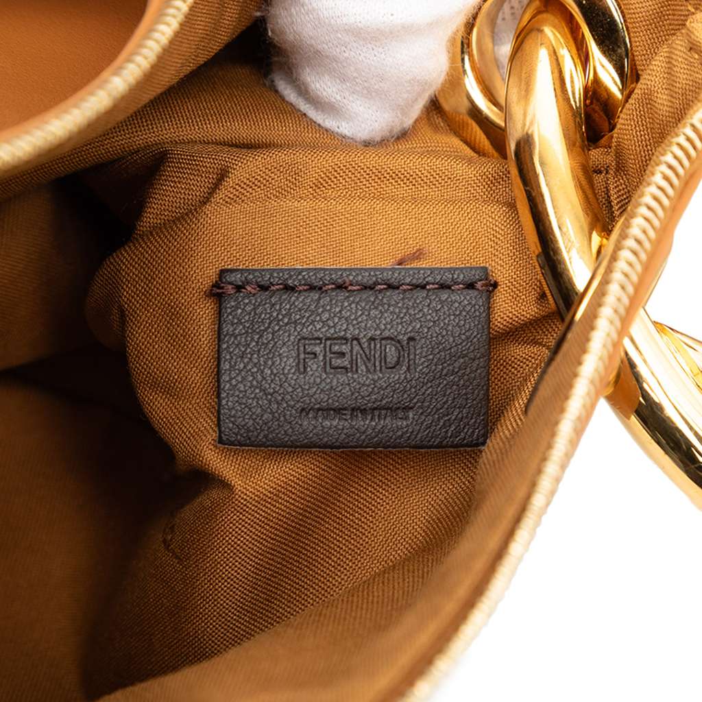 Fendi Leather Flowerland Triplette Clutch - 5