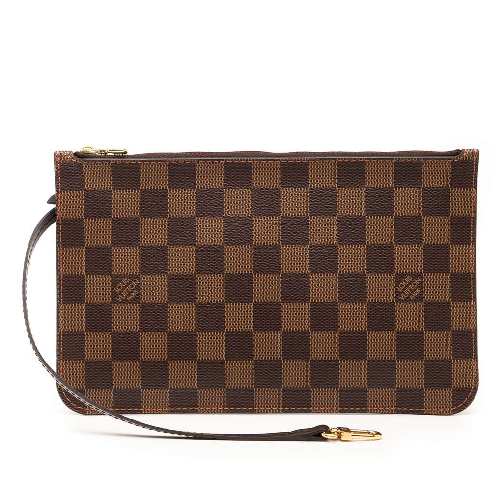 Louis Vuitton Damier Ebene Neverfull Pouch MM