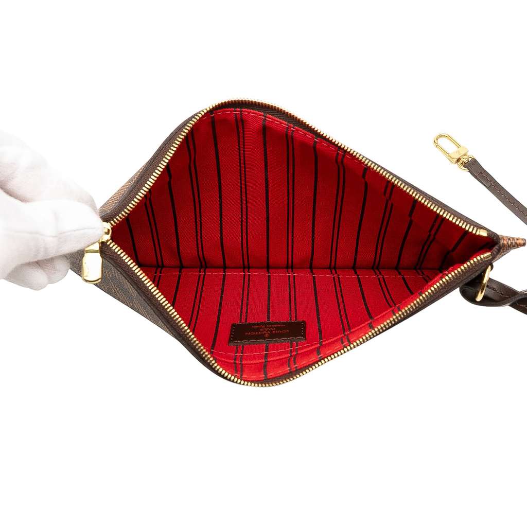 Louis Vuitton Damier Ebene Neverfull Pouch MM - 4