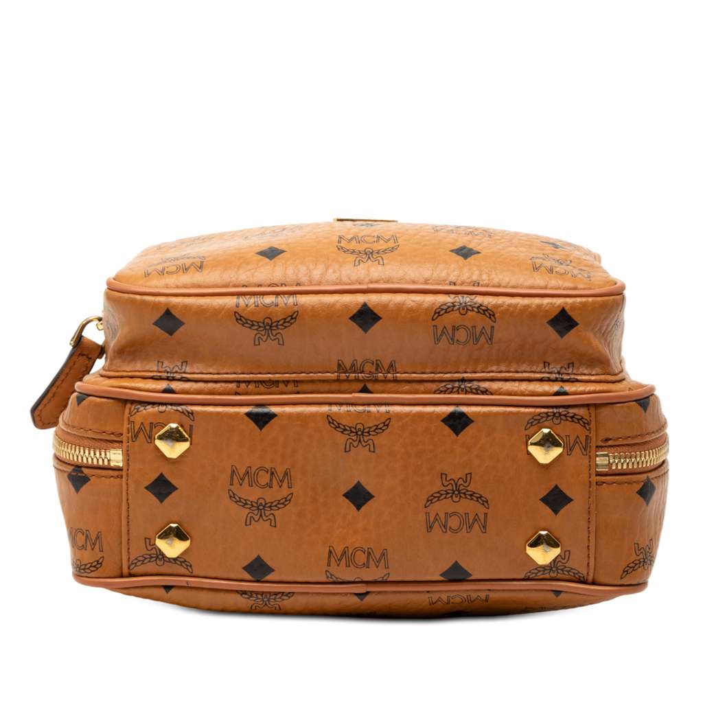 Mcm Visetos Coated Canvas Top Handle Bag - 3