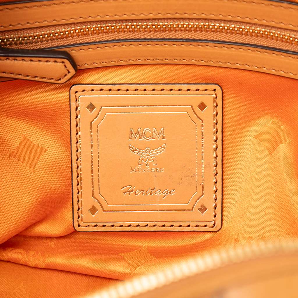 Mcm Visetos Coated Canvas Top Handle Bag - 5