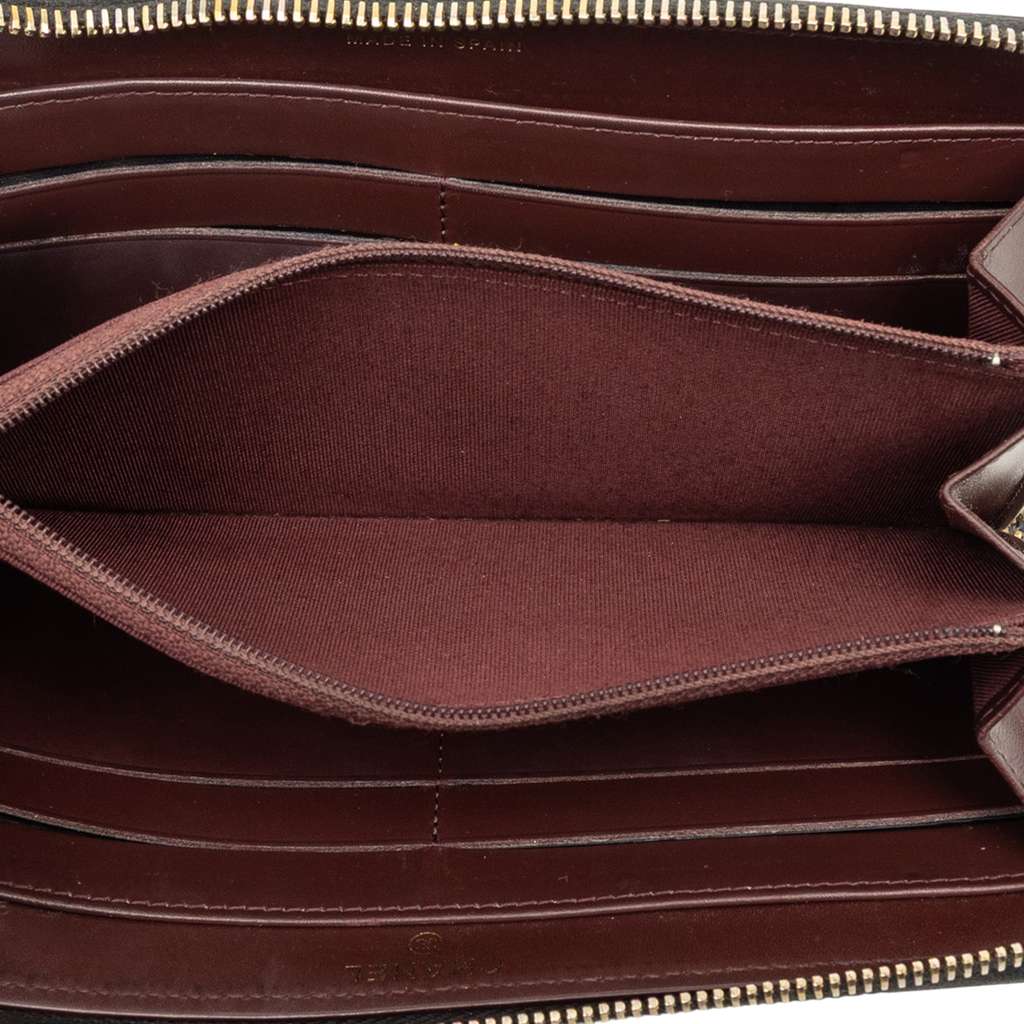 Chanel CC Quilted Caviar Zip Around Long Wallet - 4