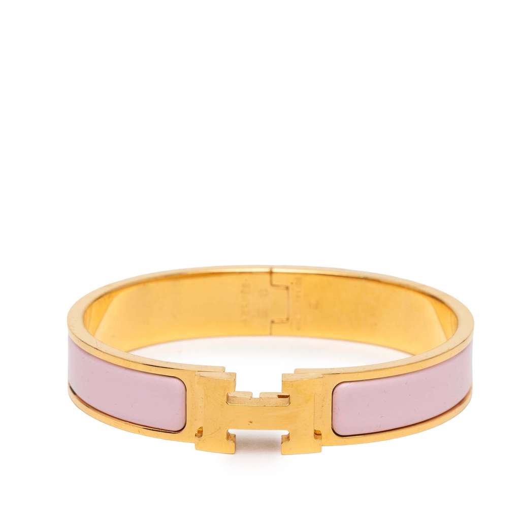 Hermès Narrow Enamel Clic H Bracelet PM