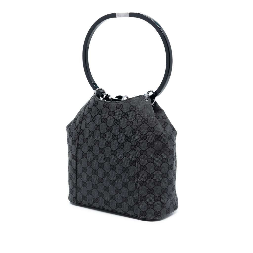 Gucci GG Canvas Resin Hoop Handle Bag - 2