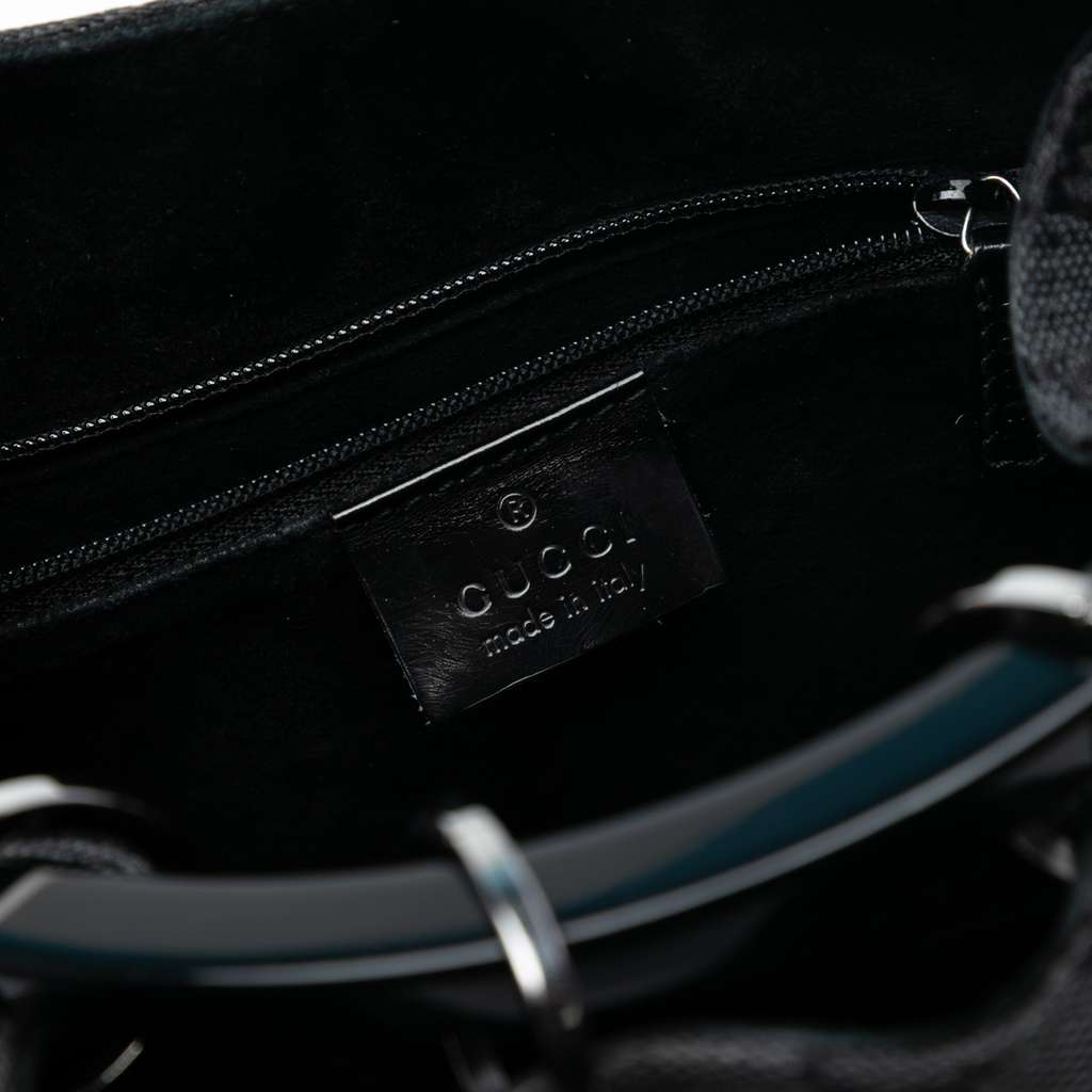 Gucci GG Canvas Resin Hoop Handle Bag - 5