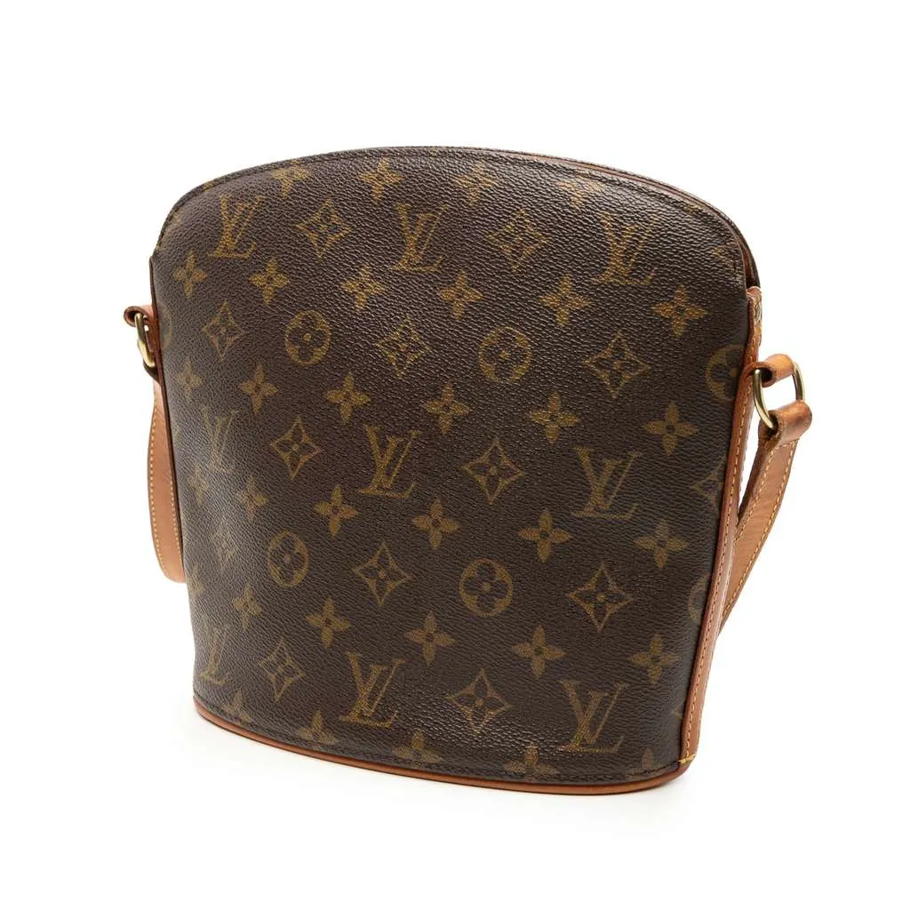 Louis Vuitton Monogram Drouot Brown Good - Back View