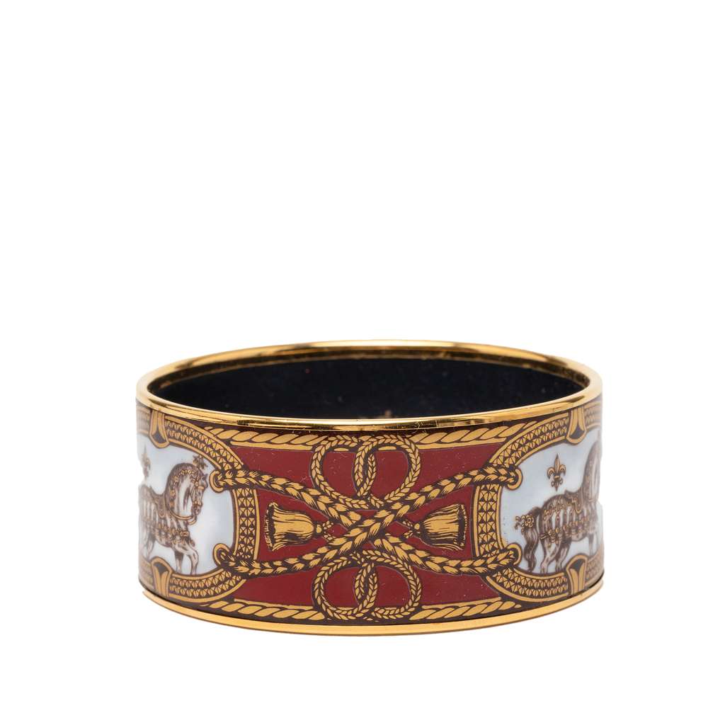 Hermès Extra Wide Enamel Grand Apparat Bracelet 70