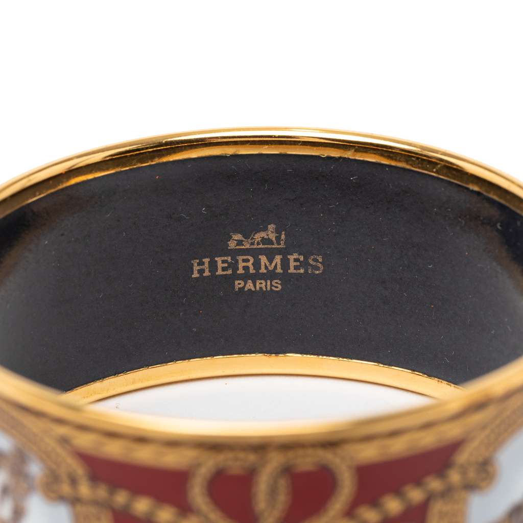 Hermès Extra Wide Enamel Grand Apparat Bracelet 70 - 4