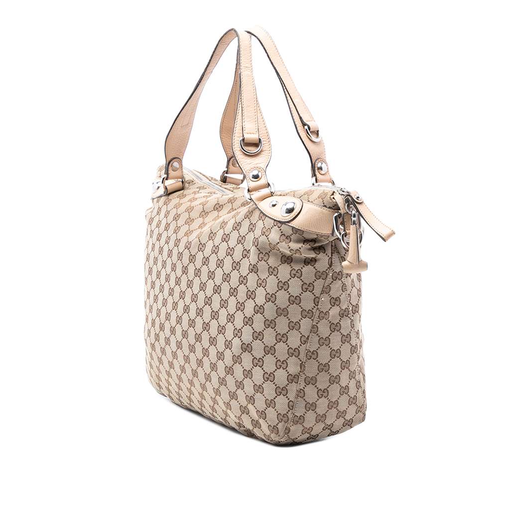 Gucci Large GG Canvas Icon Bit Satchel - 2