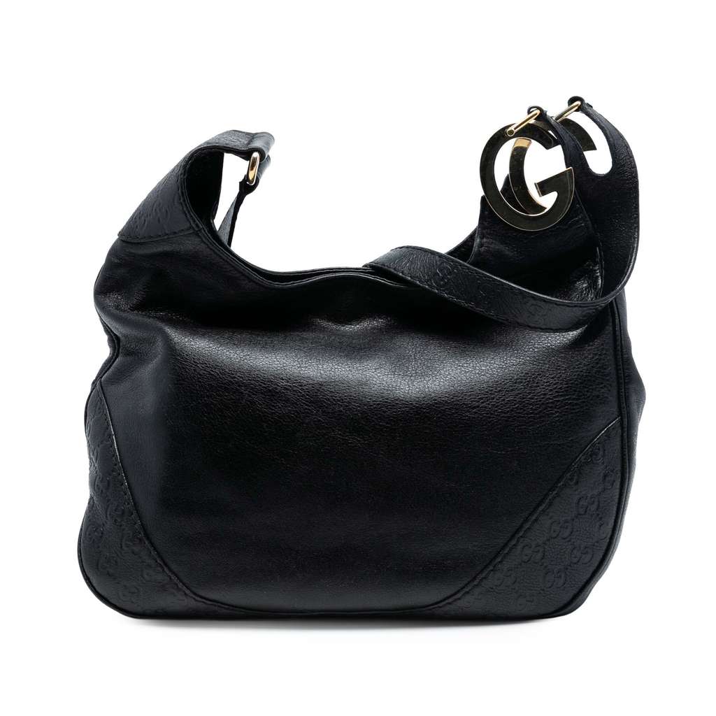 Gucci Guccissima Trimmed Leather Charlotte Crossbody