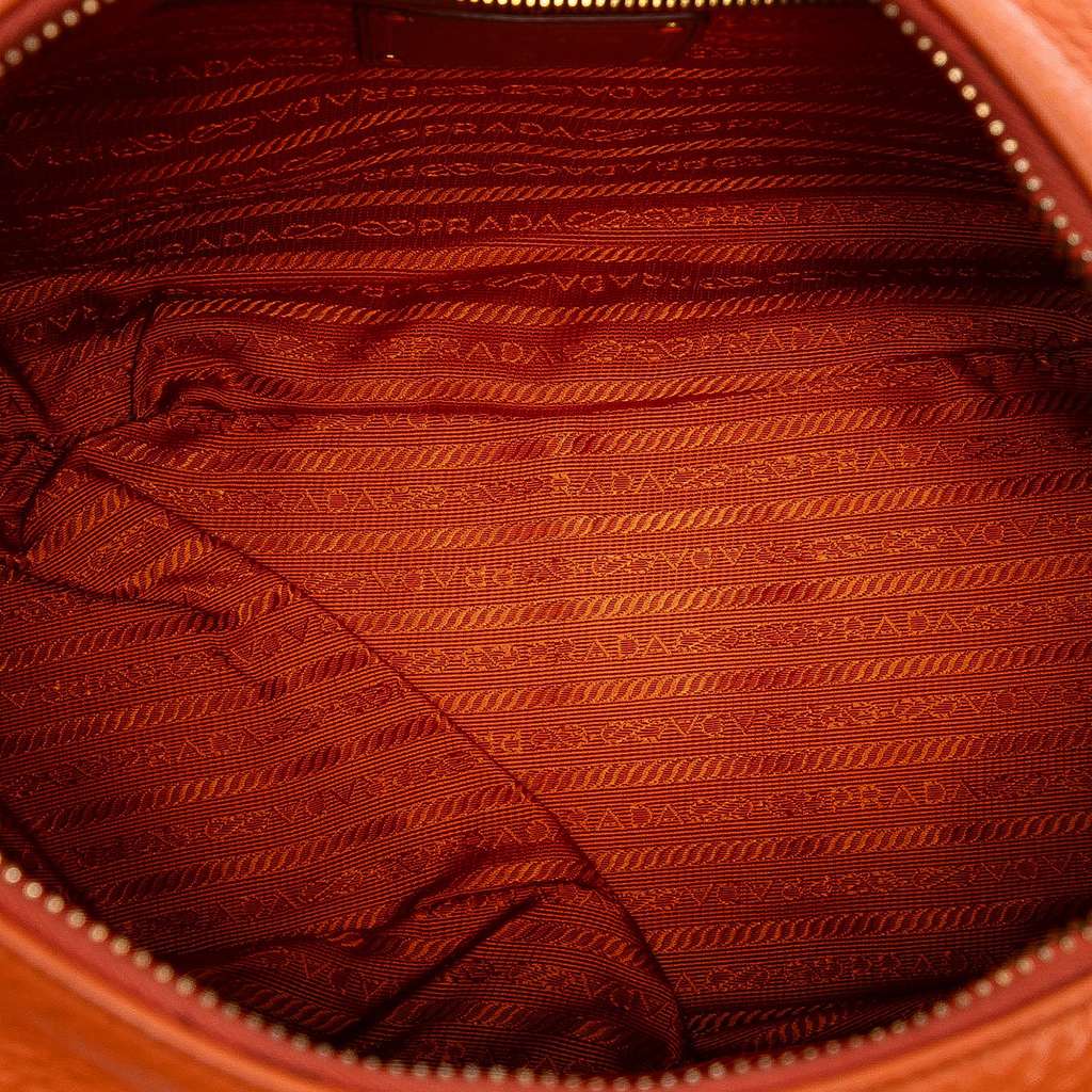 Prada Vitello Daino Zip Top Hobo - 4