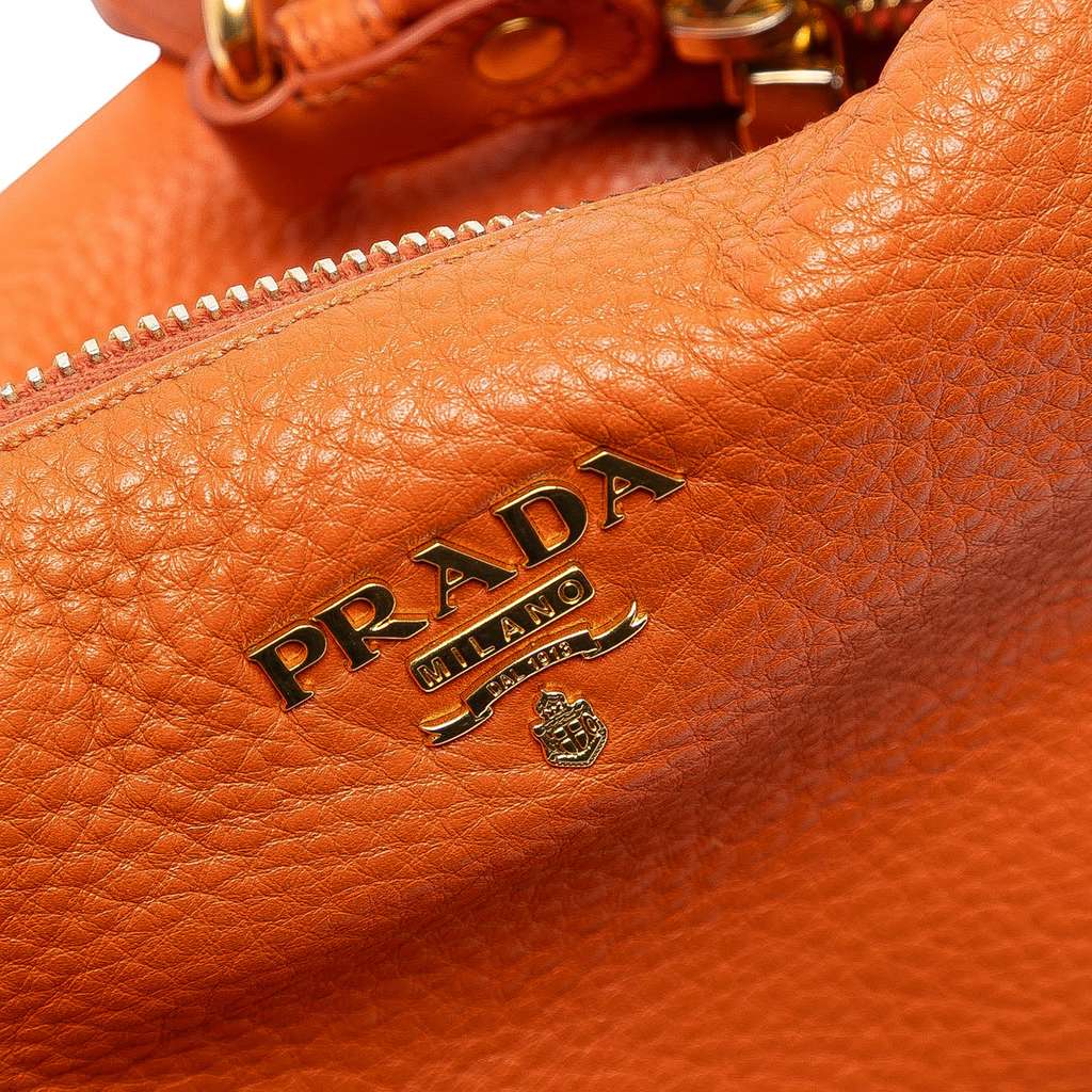 Prada Vitello Daino Zip Top Hobo - 5