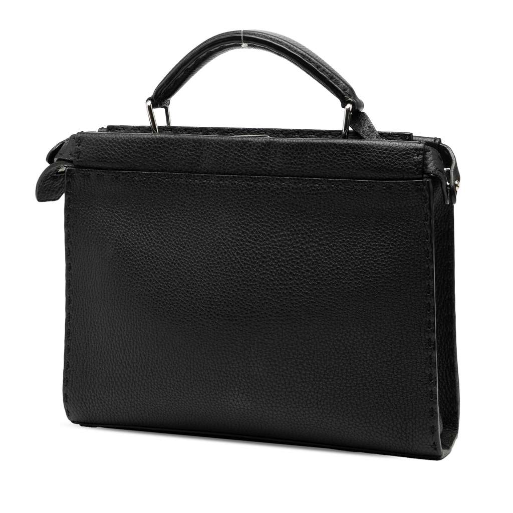 Fendi Mini Calfskin Romano Selleria Peekaboo Iconic Fit Satchel - 2