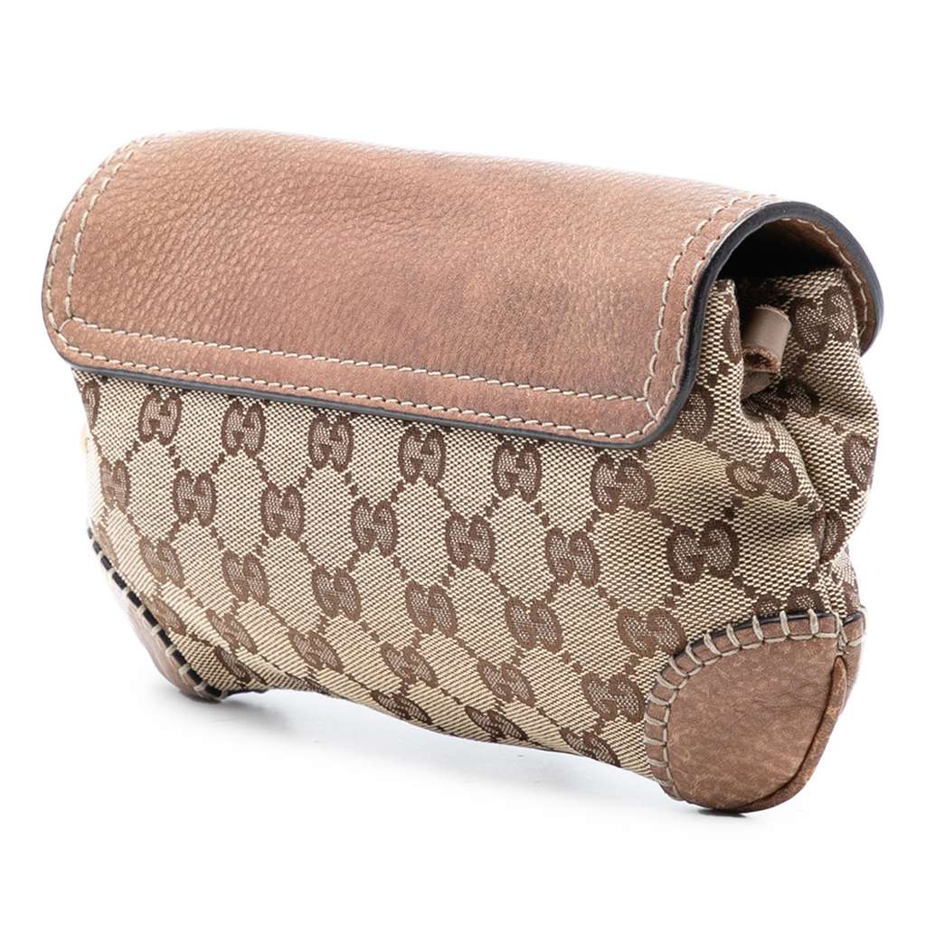 Gucci GG Canvas New Pelham Clutch on Chain - 2