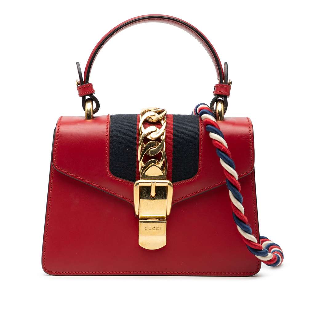 Gucci Mini Calfskin Sylvie Satchel