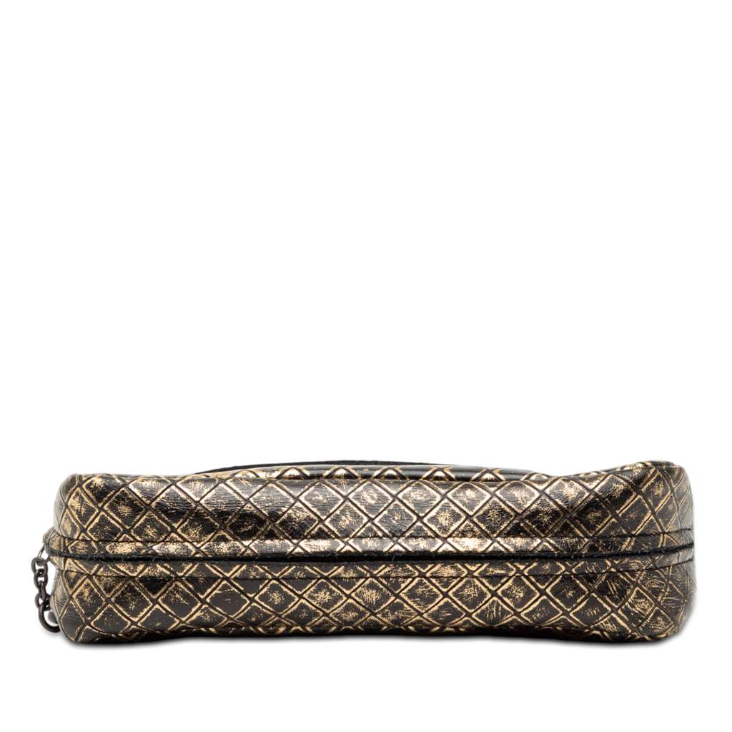 Bottega Veneta Metallic Calfskin Intrecciomirage Chain Flap Crossbody - 3
