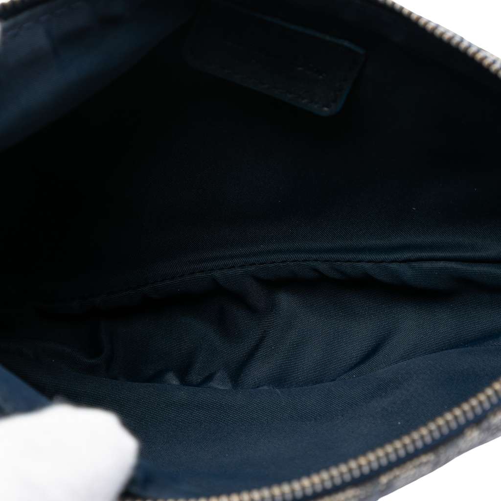 Dior Mini Diorissimo Canvas Saddle Pochette - 4