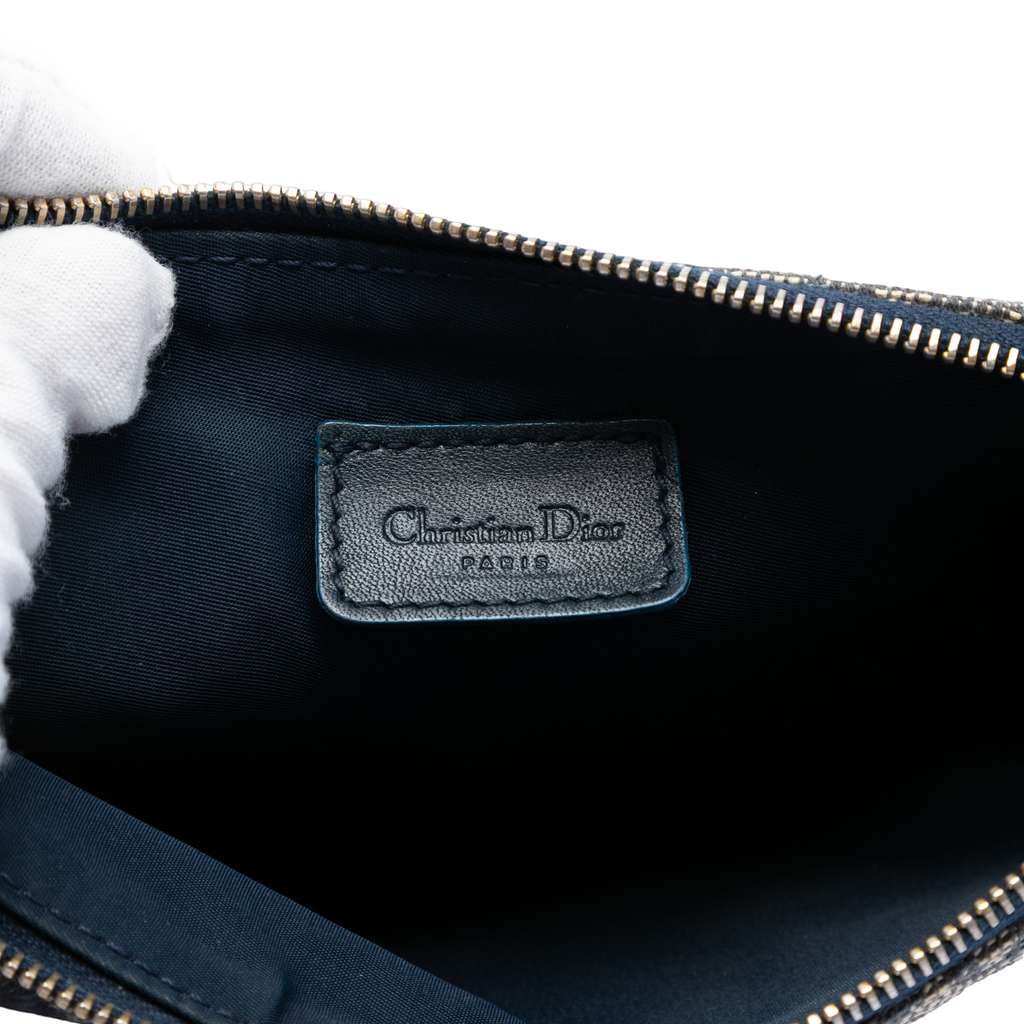 Dior Mini Diorissimo Canvas Saddle Pochette - 5