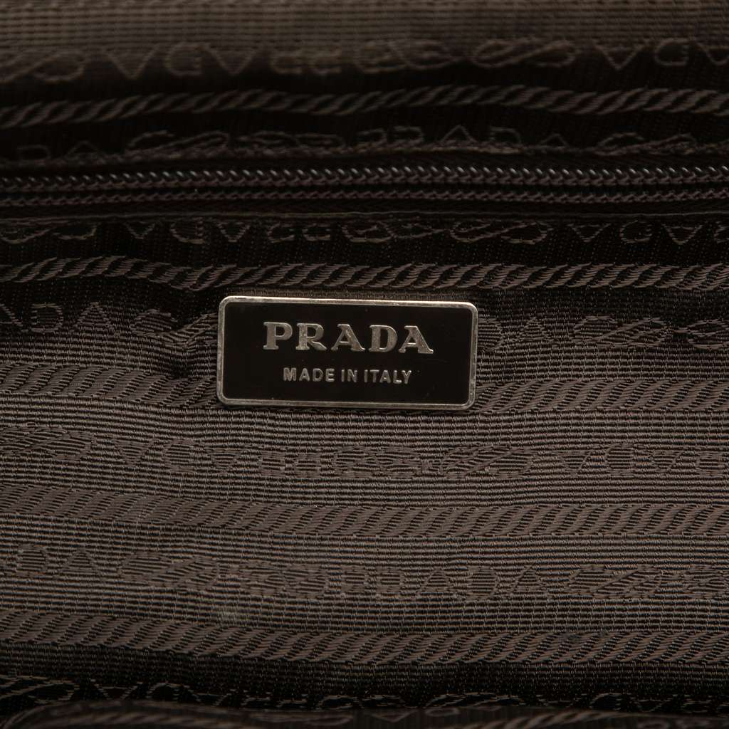 Prada Canvas Canapa Cerniera Frame Doctor Bag - 5