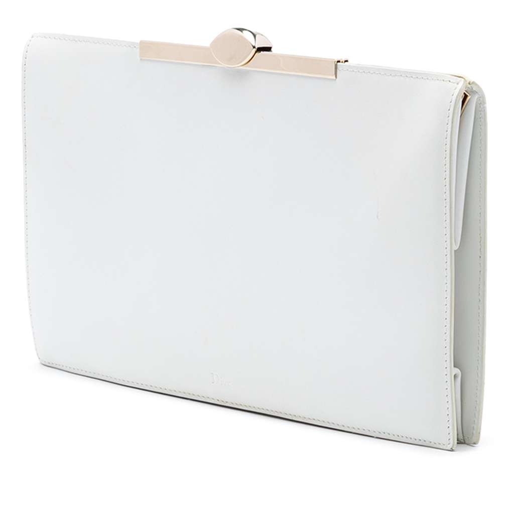 Dior Leather Clasp Clutch - 2