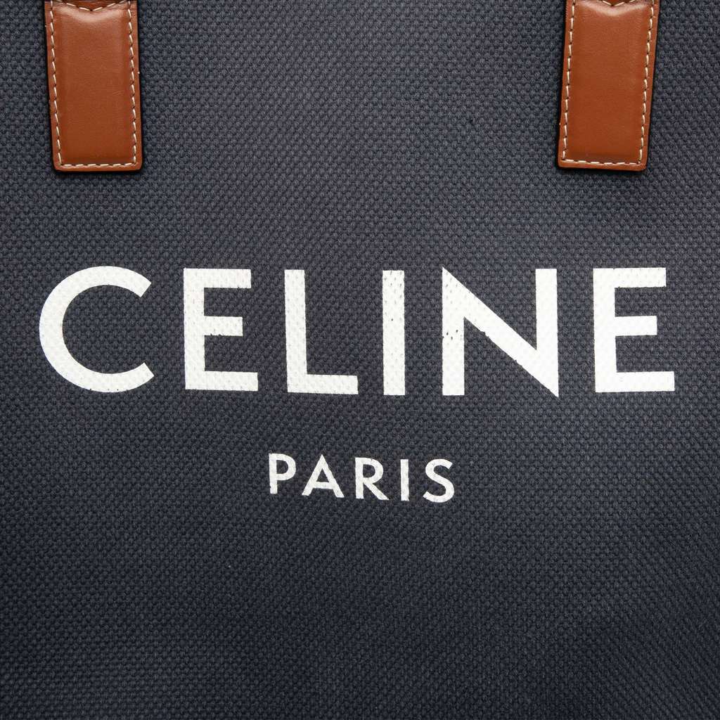 Celine Small Canvas Logo Print Horizontal Cabas Tote - 5